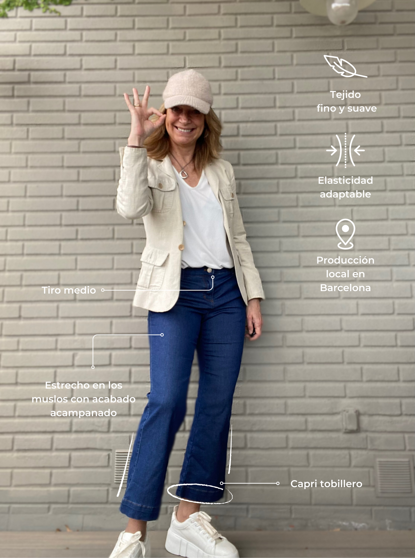 Pantalón VAQUERO CAPRI FINO V25