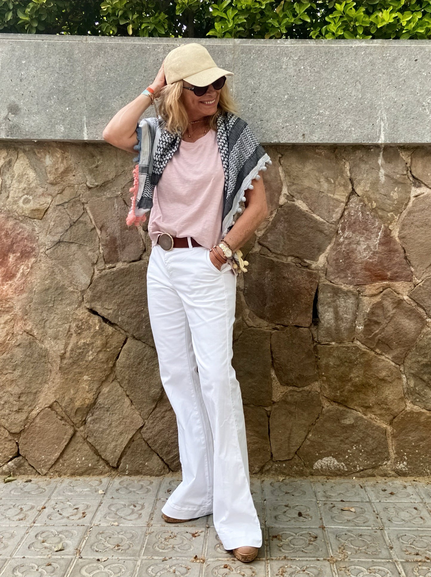 Pantalón CAMPANA BLANCO V25