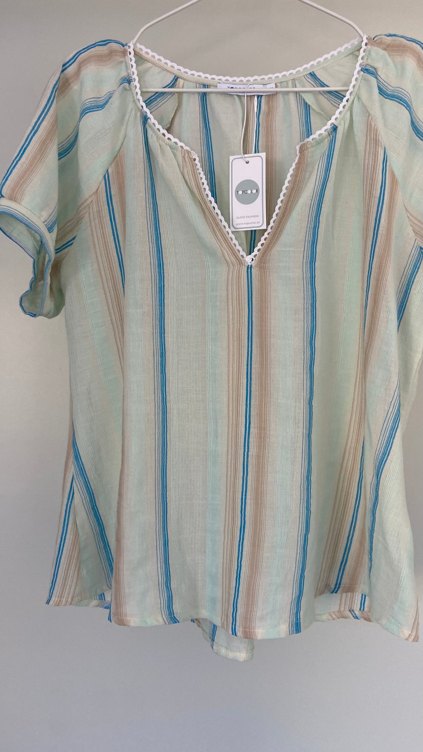 TOP ROMINA PUNTILLA RAYA FORMENTERA V24