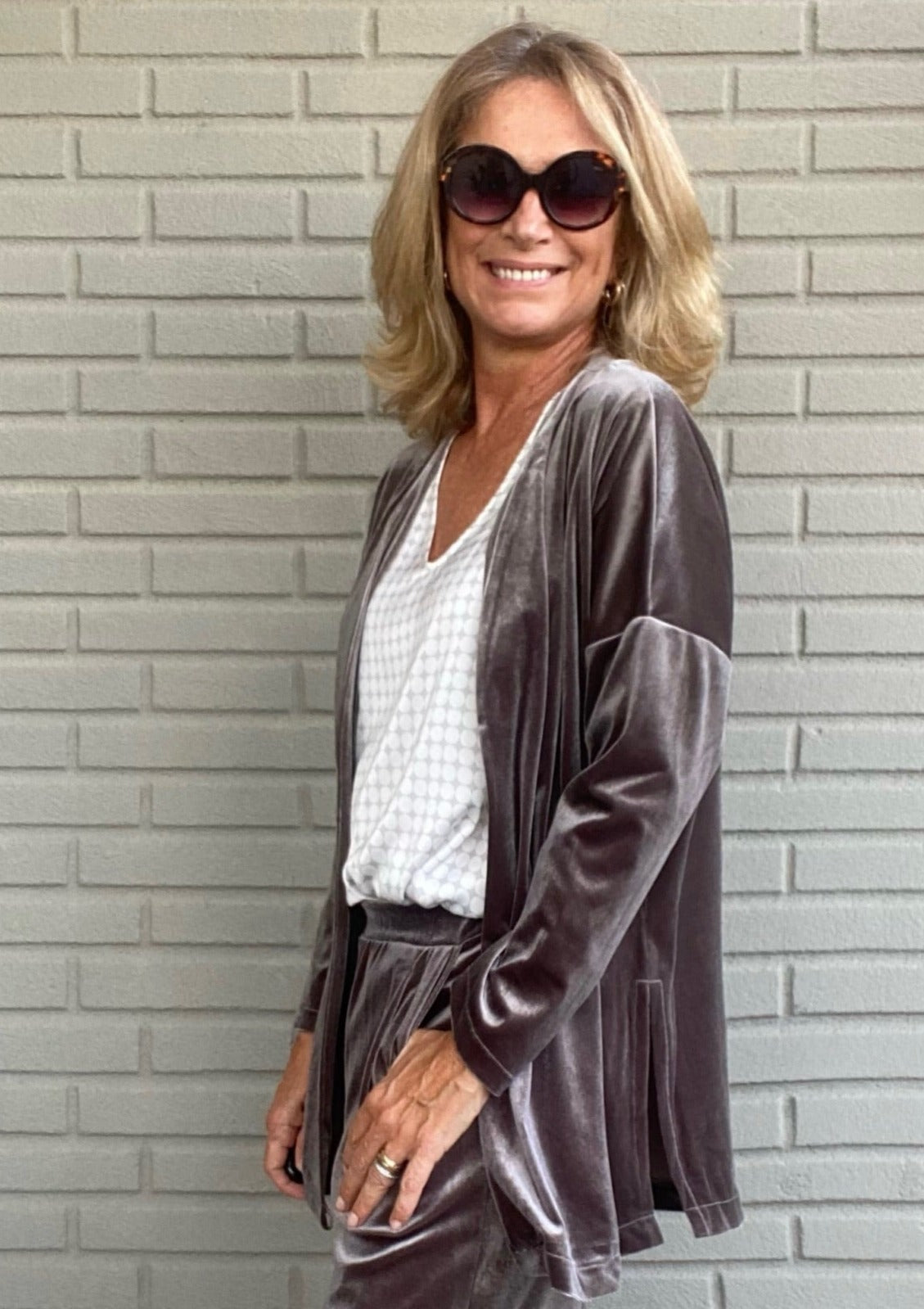 CHAQUETA LARGA VELVET OI23