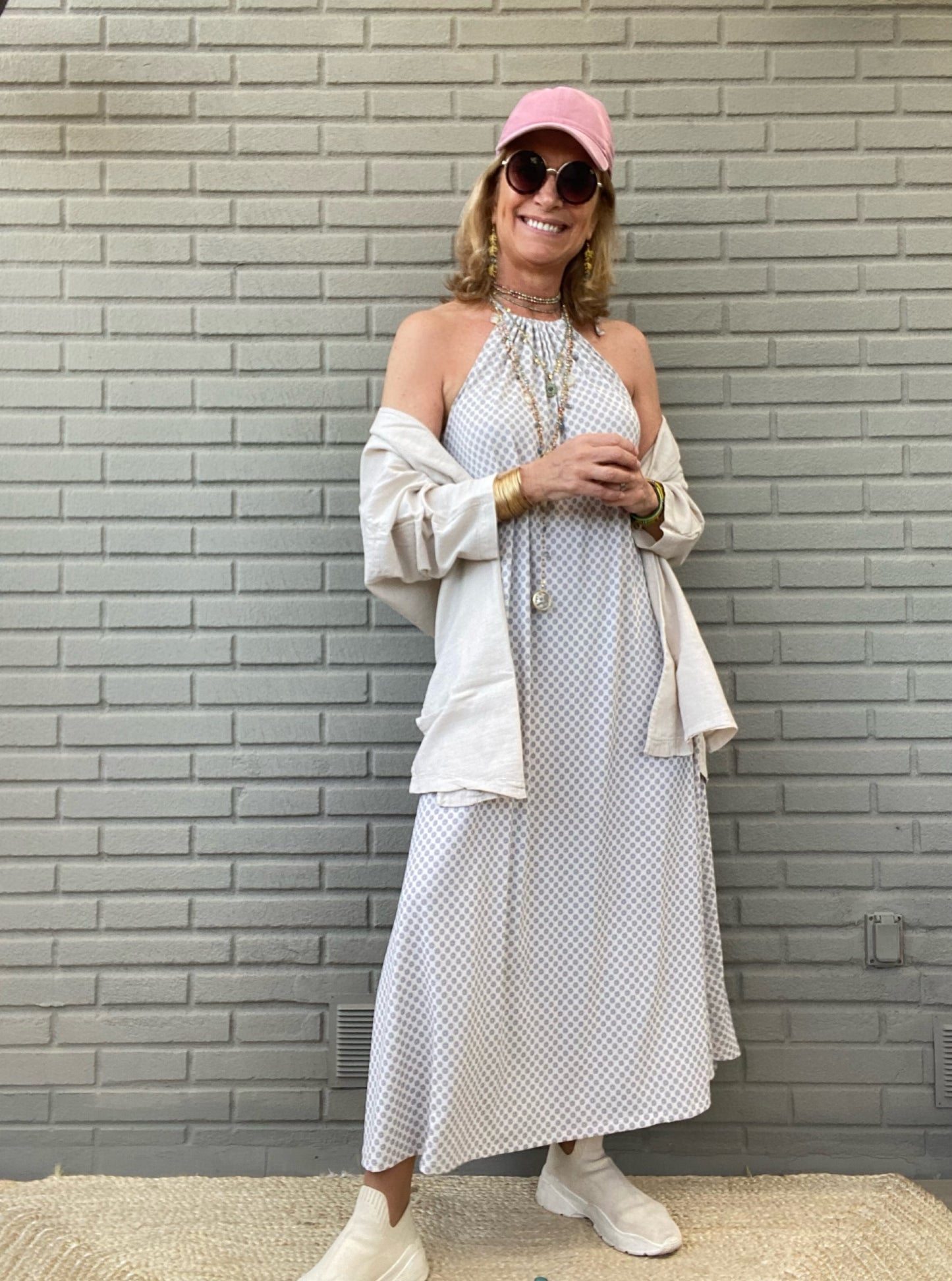 Vestido HALTER ROSETÓN V24