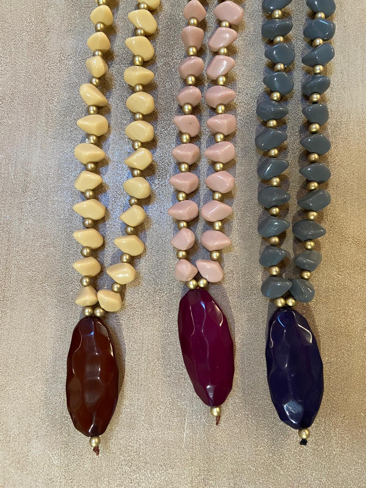 Collar piedras silex