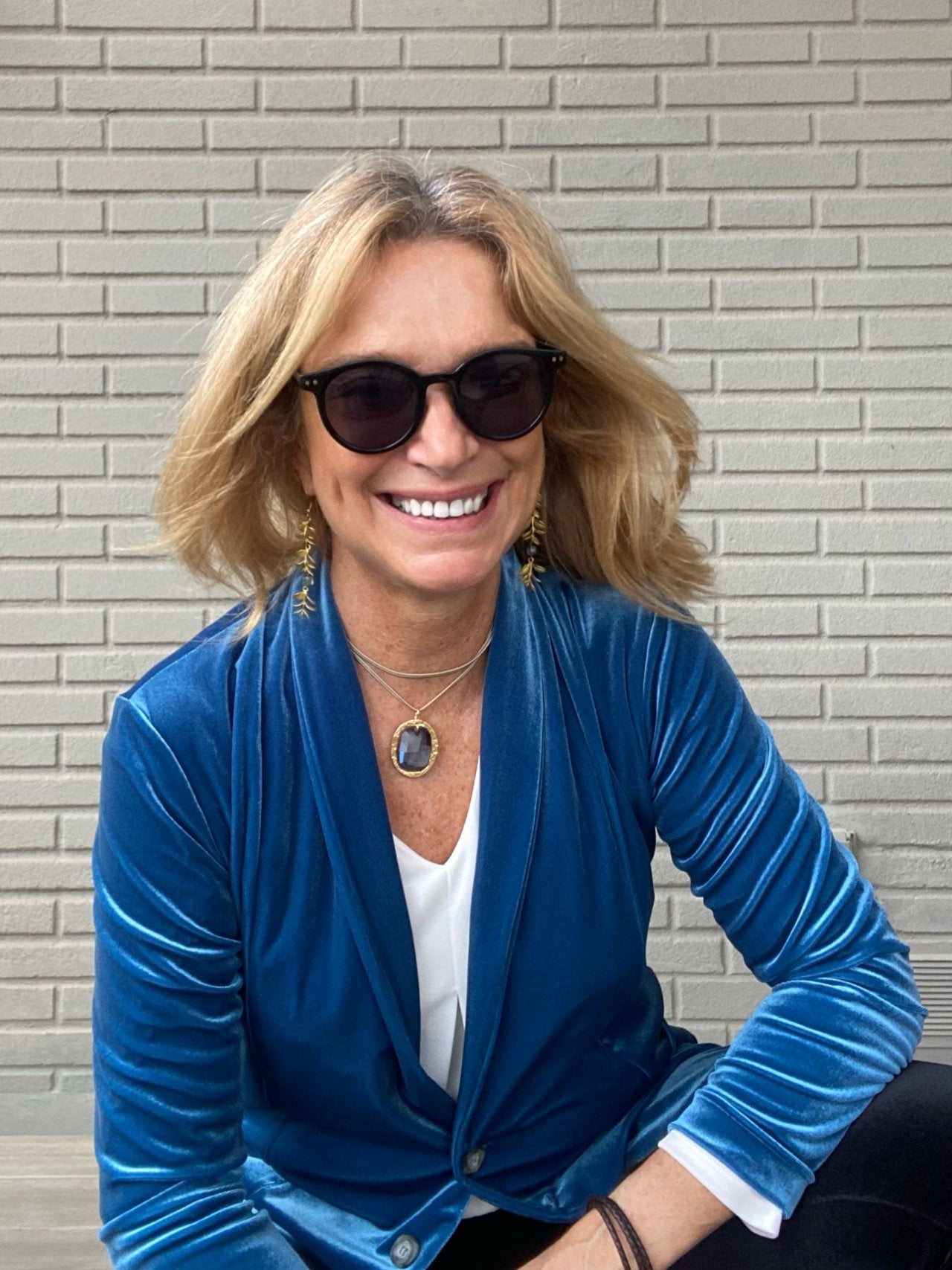 Camisa Blazer Azul Terciopelo CHAQUETA DE MUJER EN TERCIOPELO OI24