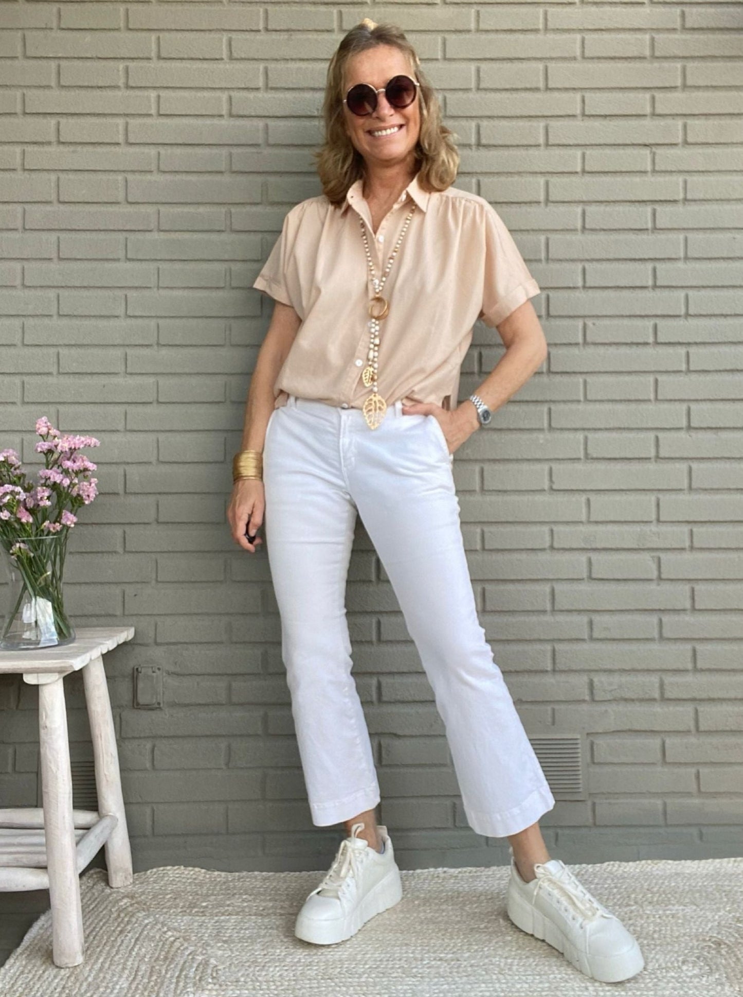 PANTALÓN CAPRI BLANCO PV23