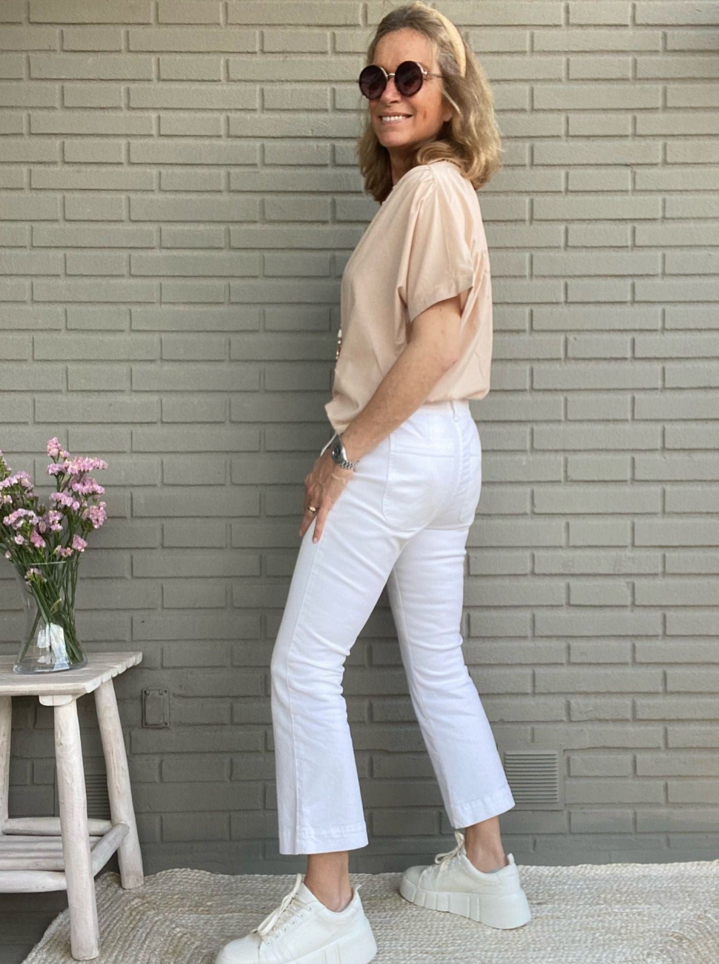 PANTALÓN CAPRI BLANCO PV23