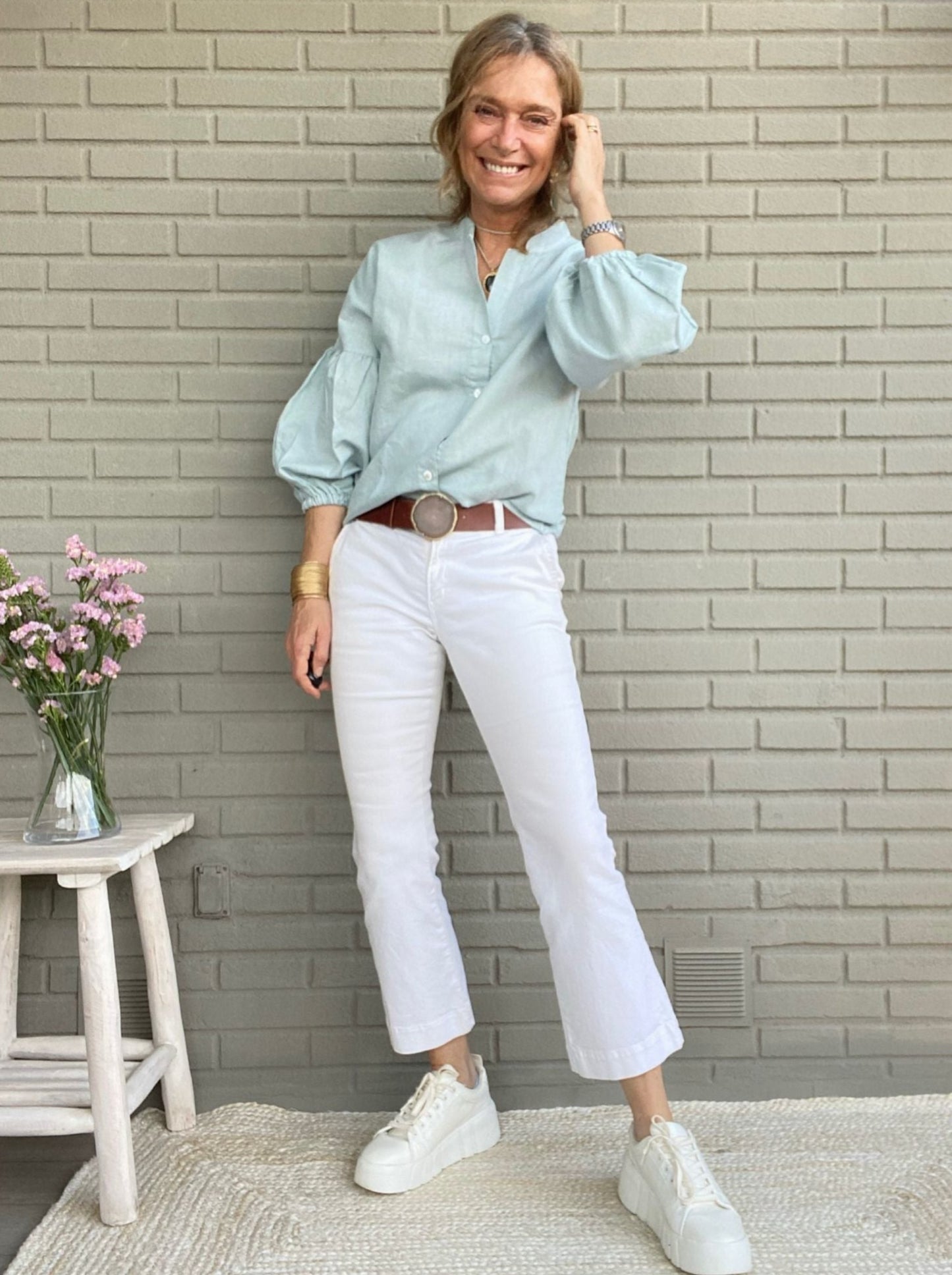 PANTALÓN CAPRI BLANCO PV23