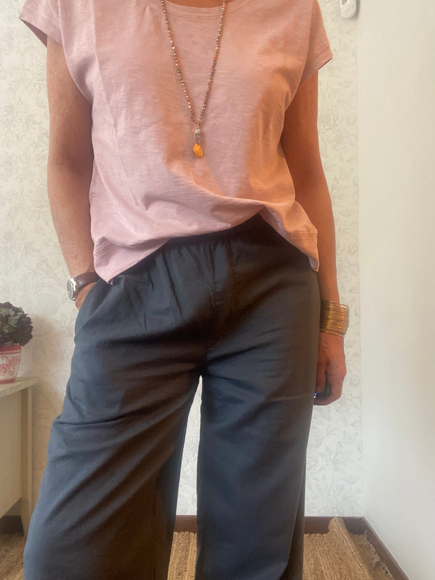 Pantalón recto LINO V25