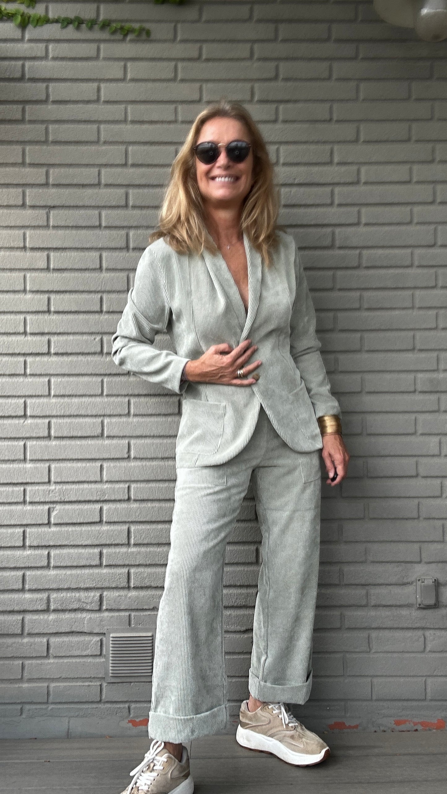 PANTALÓN PANA GOMA  SEAGRASS