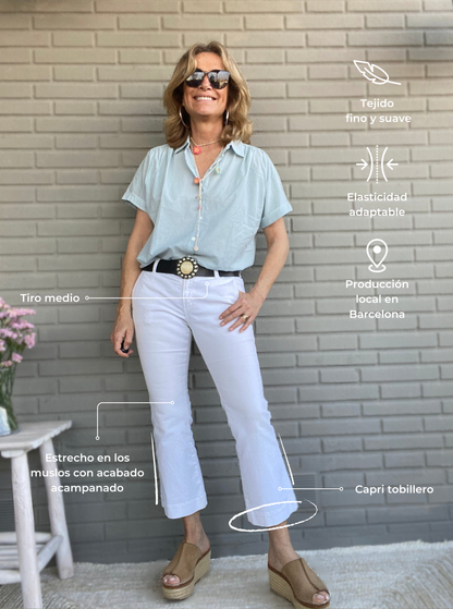 Pantalón CAPRI BLANCO V25