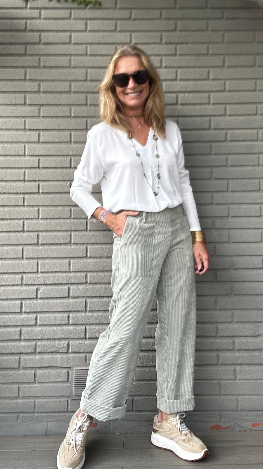 Top pinza crepe BLANC