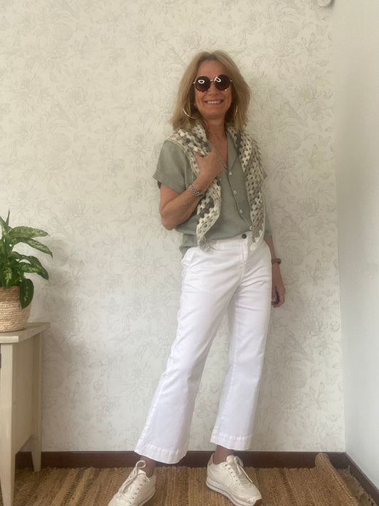 Pantalón CAPRI BLANCO V25