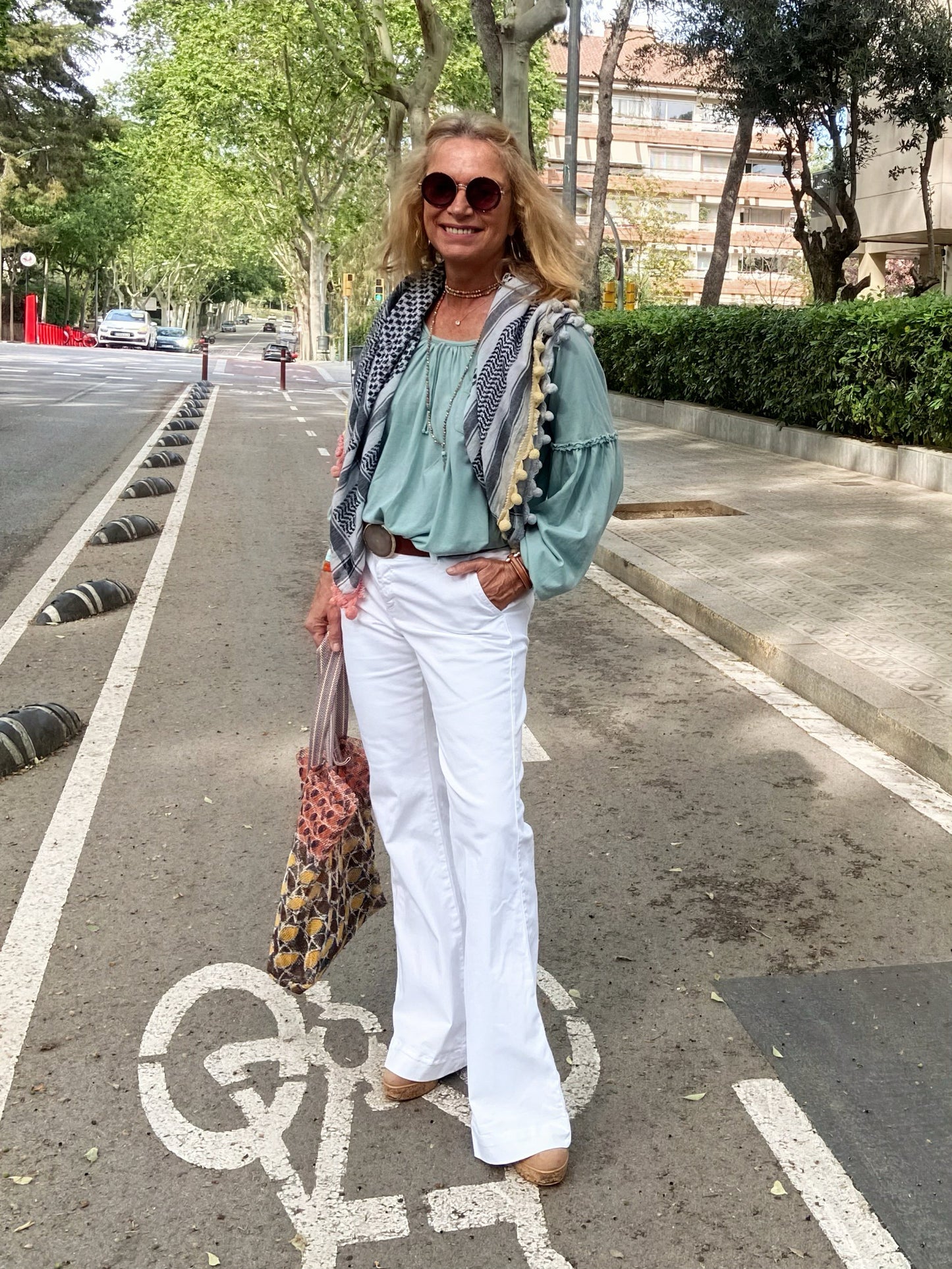 Pantalón CAMPANA BLANCO V25