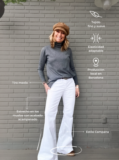 Pantalón CAMPANA BLANCO V25